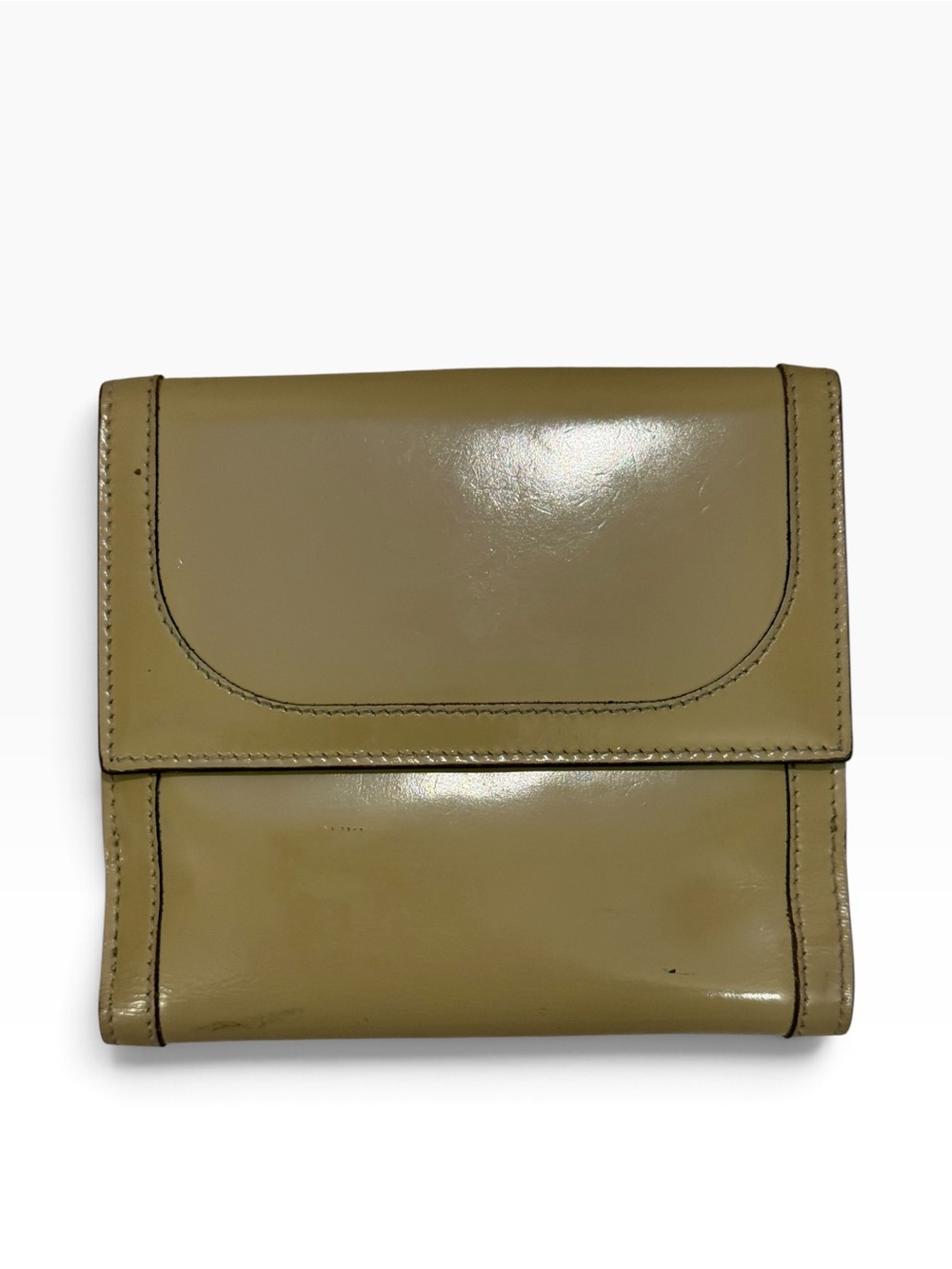 Gucci Olive Patent Leather Horsebit Bifold Wallet - Picture 4 of 7